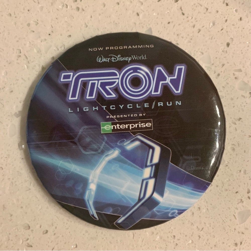 COPY - D23 Exclusive WDW “Tron: Lightcycle Run” Button Pin